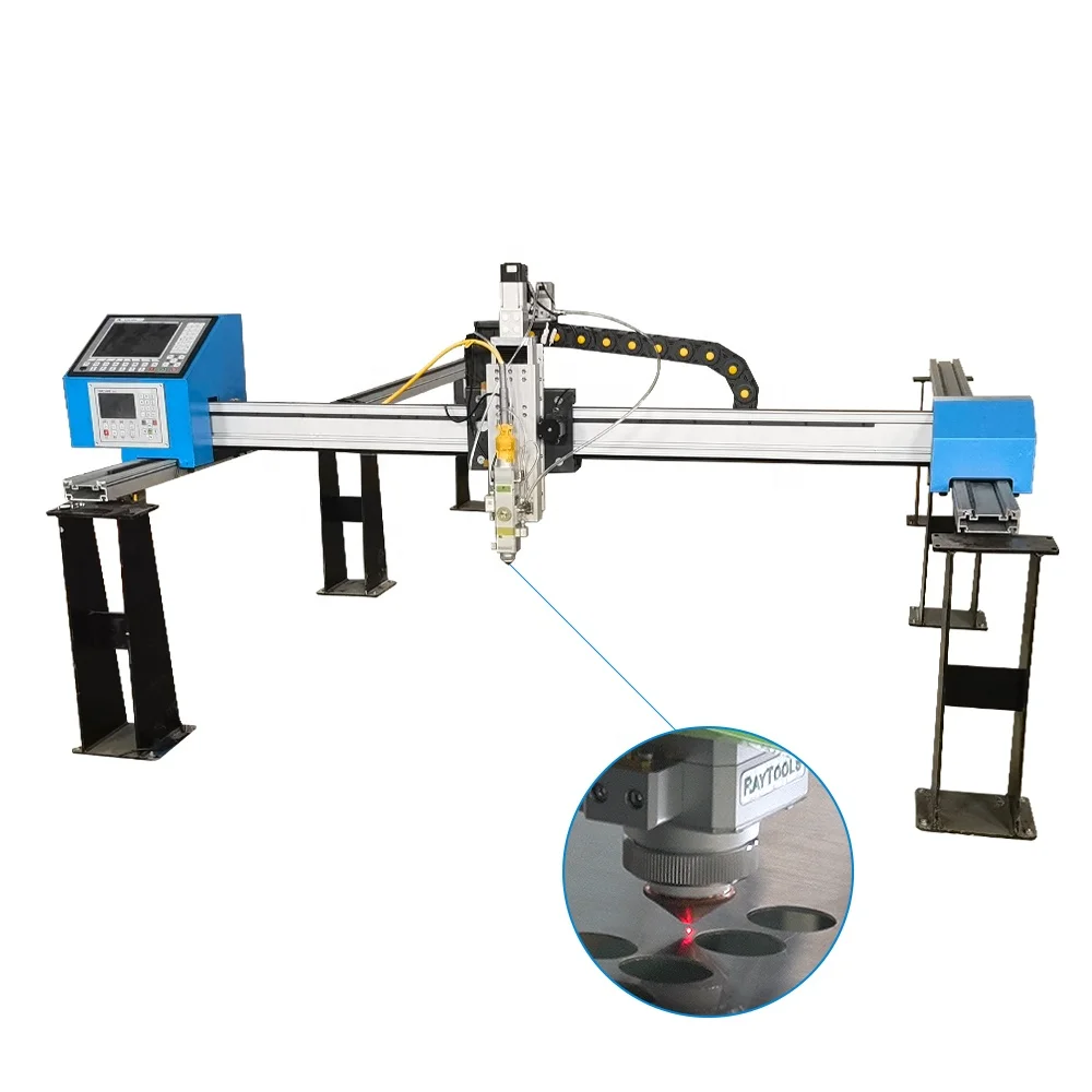 Portable gantry laser cutting machine economical cutting equipment fiber cut