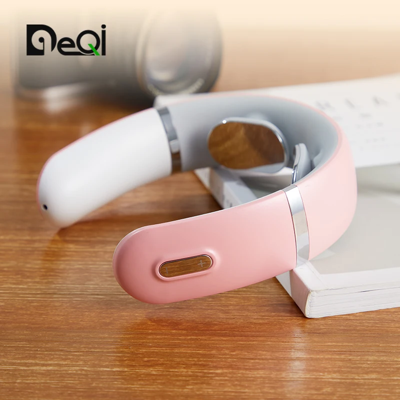 DQ-F2 Electronic Heat Massage Cushion Travel Plastic Cervical Vertebr Massage Instrument Travel Portable Vibrating Neck Massager