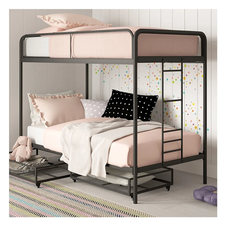 China Factory Twin Size Triple Metal Bunk Bed