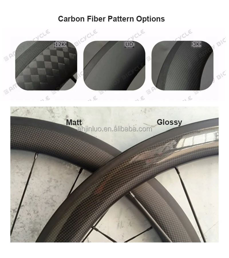 Good Price Factory Supply 700C Road Bike Wheel 20 Hole 24 Holes Carbon Fiber Light Weight 30 38 60 68 MM Road Bicycle Wheel