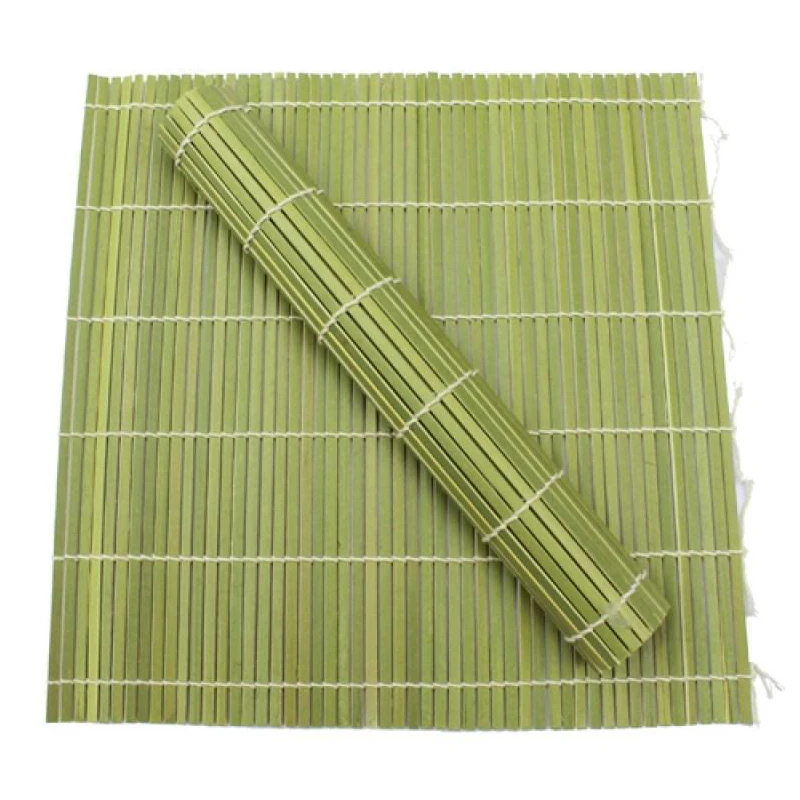 Занавеска для суши из зеленой кожи полный набор бамбуковых занавесок приготовления риса нори в рулоне