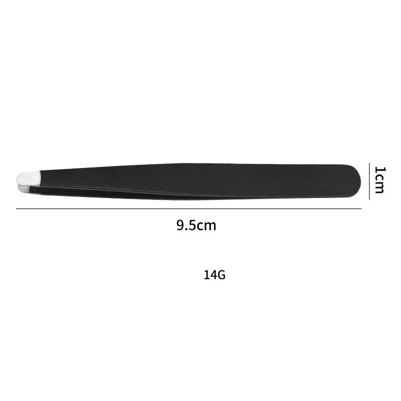 Best Selling Anti-Static Round Head Eyebrow Tweezers Straight Pointed Eyelash Tweezers