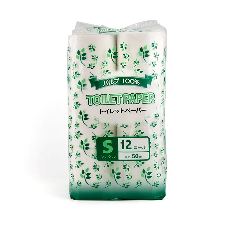 Высококачественные недорогие рулоны туалетной бумаги из целлюлозы для дома, 12 рулонов, 250 листов туалетной бумаги