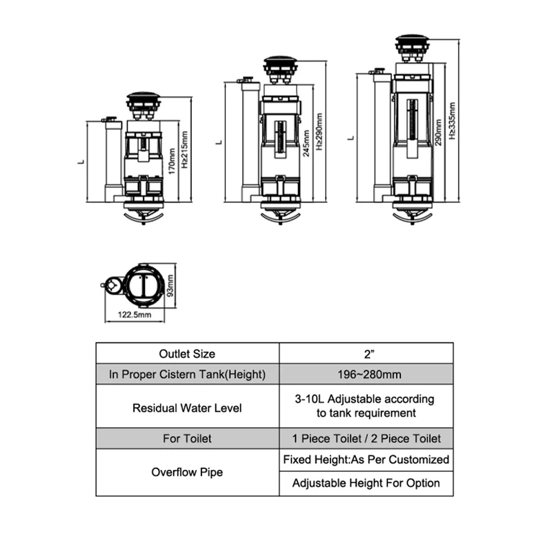 High Quality All-In-One Sanitary Ware Suite Dual Flush Toilet Water Tank Fittings and Water Valve Wholesale Option