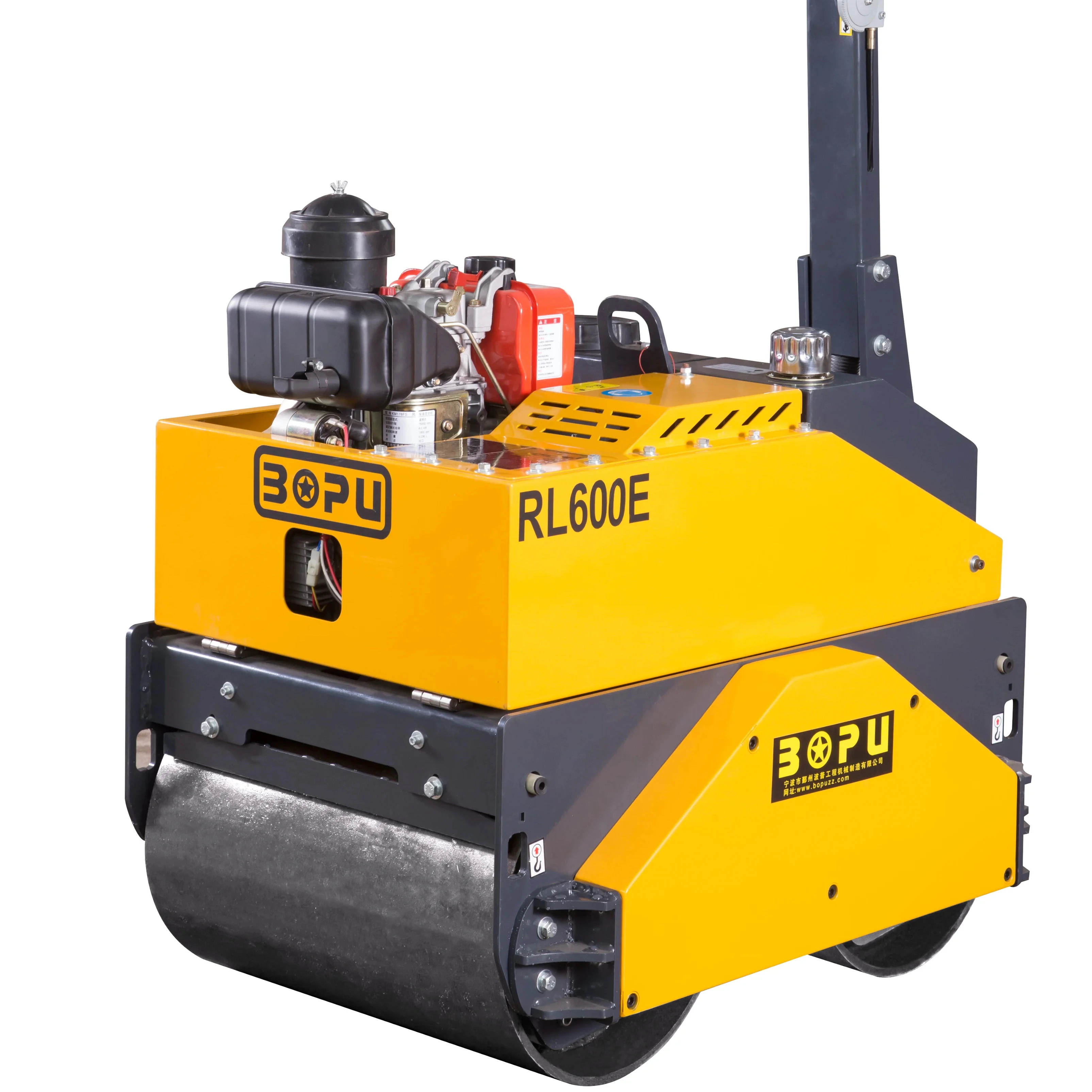 Double Drum Vibratory Mini Road Roller Compactor Small Road Roller Machine Hydraulic Motor With Air-Cooled Diesel Engine