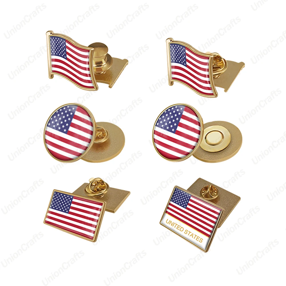Wholesale American National Flag Enamel Cross Pin Customized Metal Country Sweden Usa Israel Palestine Map Flag Lapel Badge Pin