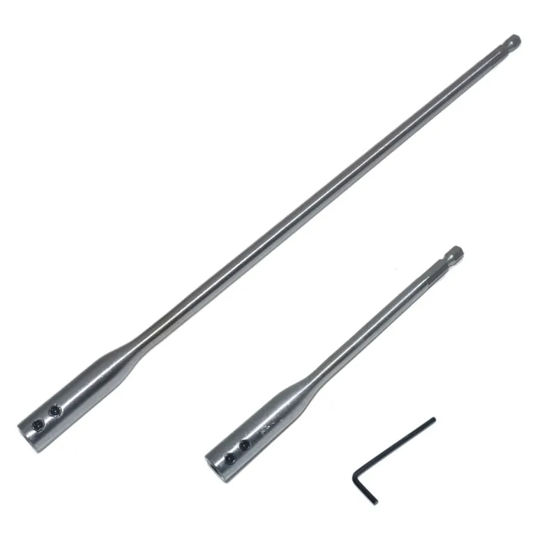 Drill Bit Extension Bar 150/300mm For Flat Drill Shaft Hole Extention Hex Deep Tools
