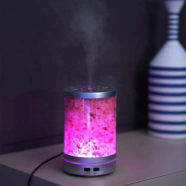 Electric Salt Lamp Home Decorative USB Portable Himalayan Salt Stone Air Humidifier Essential Oil Aroma Diffuser