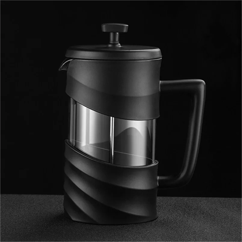 New Design Food Grade Heat Resistant High Borosilicate Glass French Press Coffee Maker