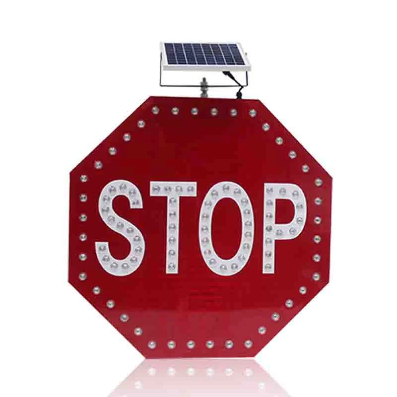
solar led Road warning School bus warning STOP Sign arm signal 
