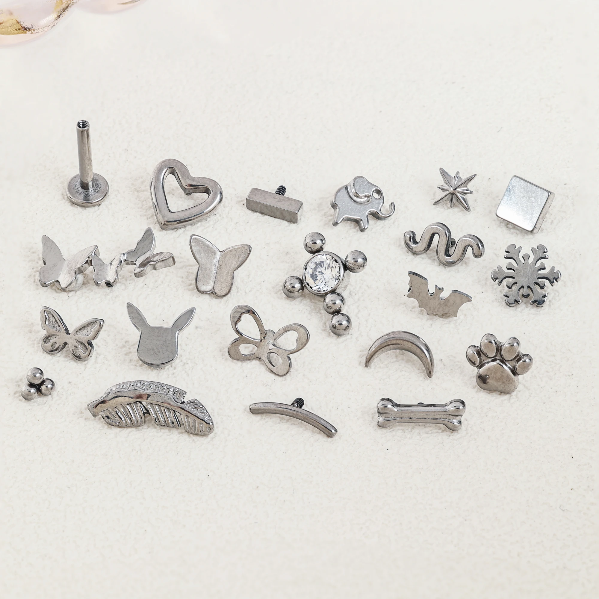Titanium Labret пирсинг 16 калибра