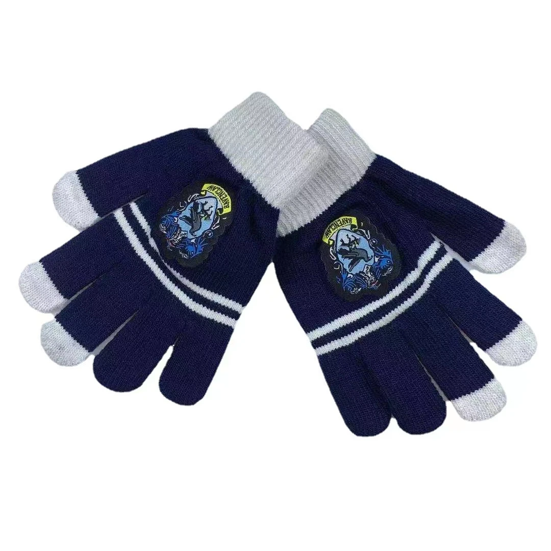 Прямая продажа с фабрики, трендовые сохраняющие тепло резиновые Зимние перчатки для сенсорных экранов с рождественским принтом для взрослых, Зимние перчатки для сенсорных экранов