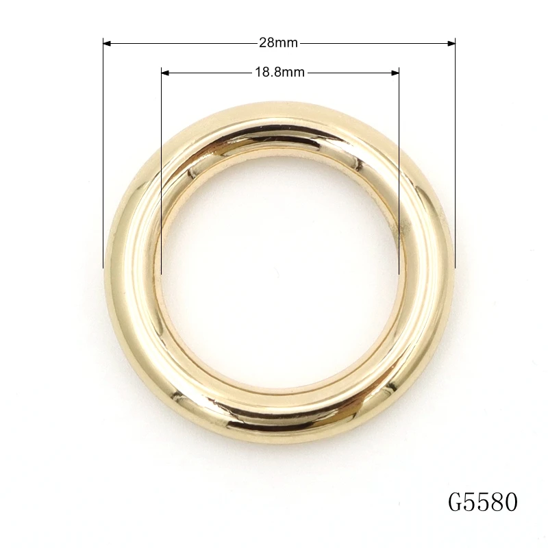 Different Sizes Bag Hardware Buckle Zinc Alloy O Ring Custom Metal Bag Buckles
