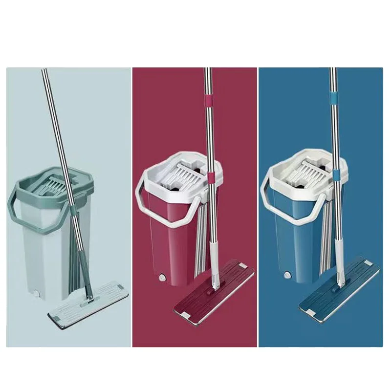 
Коммерческий Легкая жизнь Бесплатная Ручная стирка домашней пыли Композитное напольное покрытие из микрофибры для чистая Волшебная squeeze плоская швабра с ведром и набор 