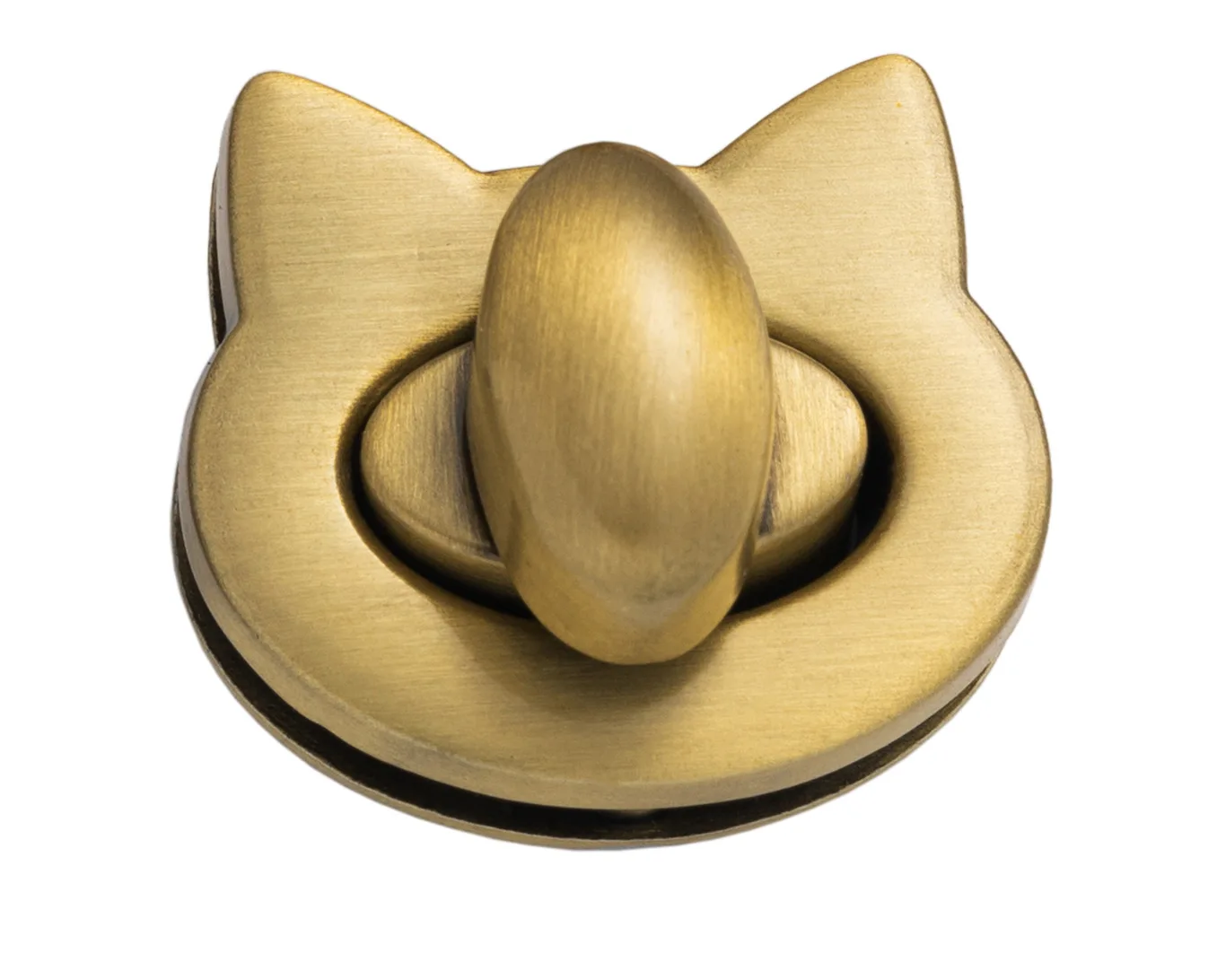 Custom Logo 30mm Light Gold Alloy Enamel Bag Closure Metal Lock For Handbags Luggage Leather Accessories