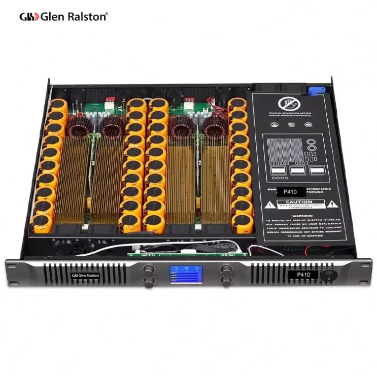 Glen Ralston 4CH P46 1U Hi-Fi-level цифровой Класс D профессиональный сценический аудио усилитель мощности