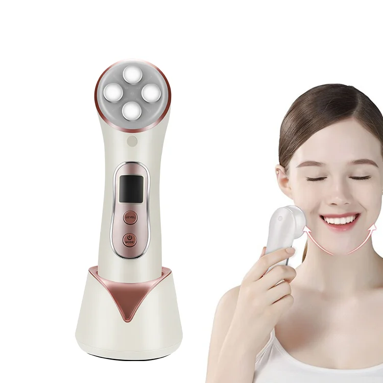 Logo Printing Led Light Therapy RF EMS Skin Care Face Light Therapy Anti Aging Face Lifting Machine