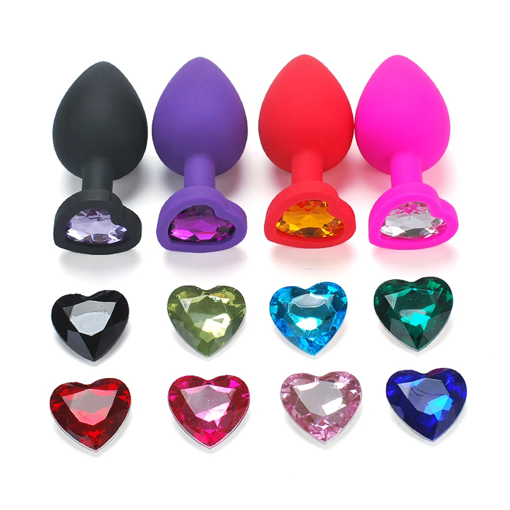 2022 new trend Crystal Jewelry Silicon Anal Plug in Sex Toys For men and women masturbation sexy toys for couple