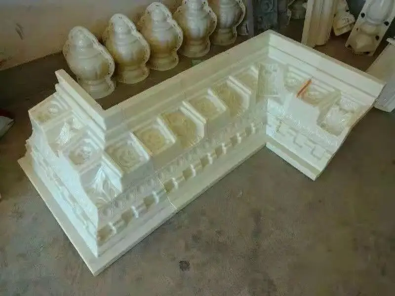Building External Wall Decoration Cement Cast In Place Concrete Eaves Line Plastic Molds for Durable ABS Cornice Line Molds