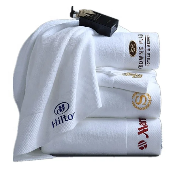
Luxury wholesale 400g 700g thick soft terry custom white 100% cotton bath towel hotel 