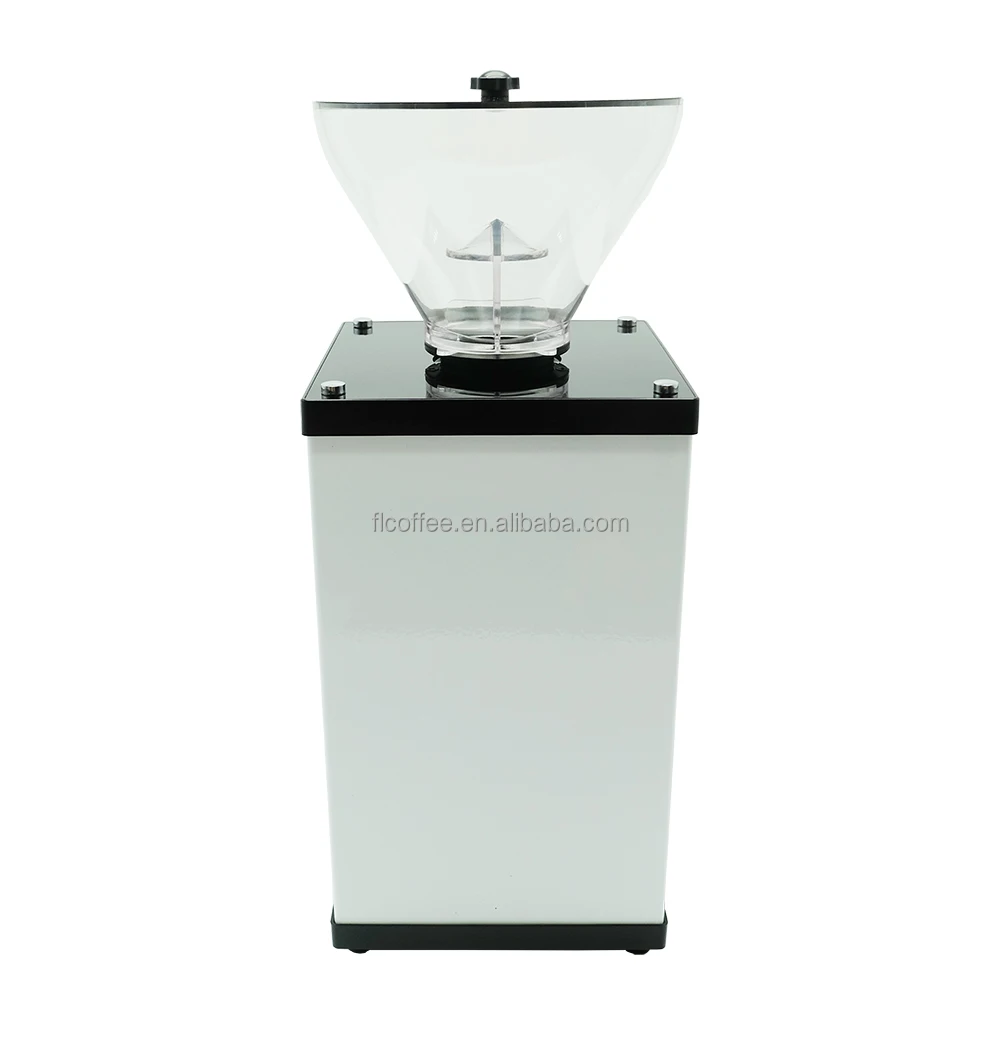 2023 Hot selling commercial Flat burrs coffee grinder LED touch screen electric coffee grinder espresso coffee maker LJ-64C