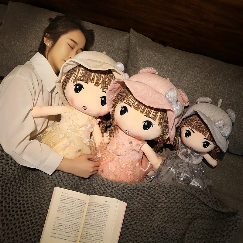Dropshipping 45cm Kawaii  Stuffed Plush Girl Toy Doll . Good Gift for Kids Baby Lover. Fairy Girl Dolls
