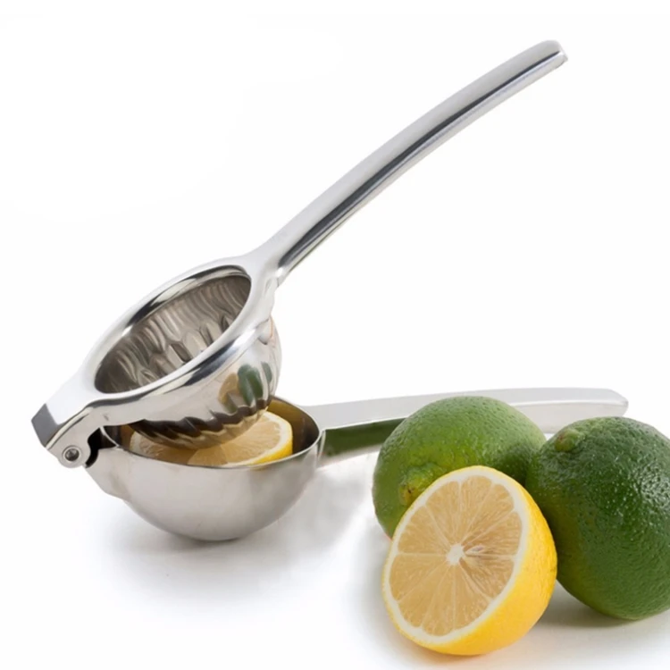 Factory Direct Kitchen Personal Hand Pressure Mini Portable Stainless Steel Lemon Clip Fruit Manual Juicer