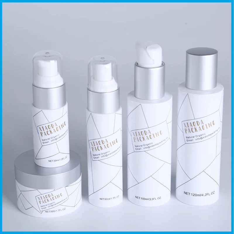 Recycling plastic raw material sprayer lotion cosmetic pet bottles