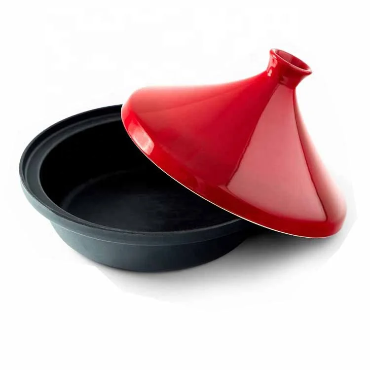 Factory Wholesale Cast Iron Enamel Moroccan Tajine Pot Tagine Cookwares Tajine