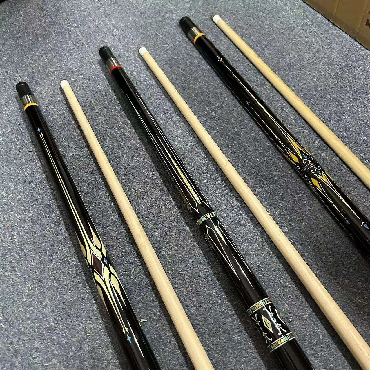 xikuno New design premium maple wood billiard game pool cue 58 inches with 13mm tip
