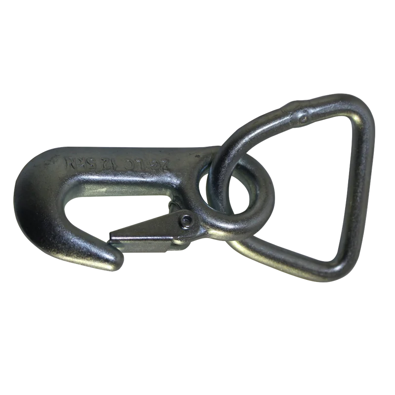 Galvanized Forged Eye Hook with 34mm D Ring, 6,600lbs Crane Hook