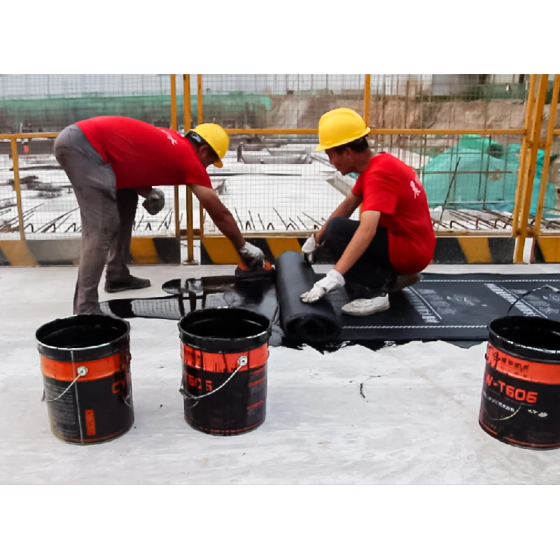 Elastomeric Non-Cured Basement Roof Concrete Foundation Waterproofing Waterproof Rubber Coating Paint With Membrane