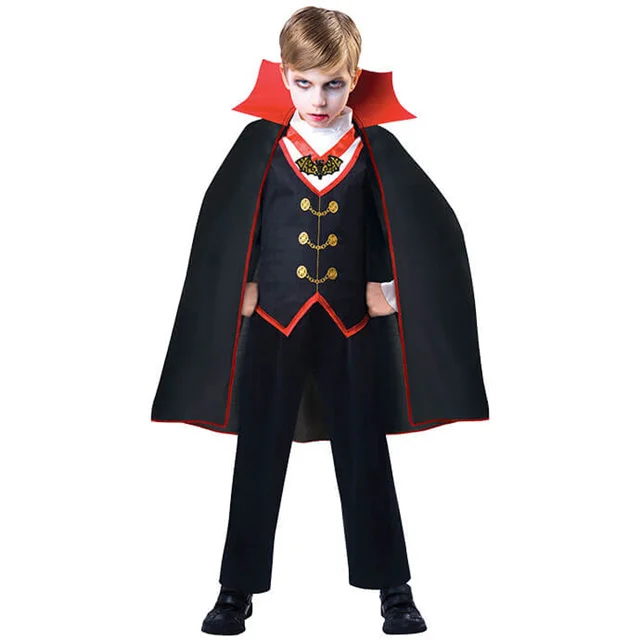 
These cheap halloween costume for usa carnival ghost festival unsex clothes Deadly Dracula clock cosplay costume 