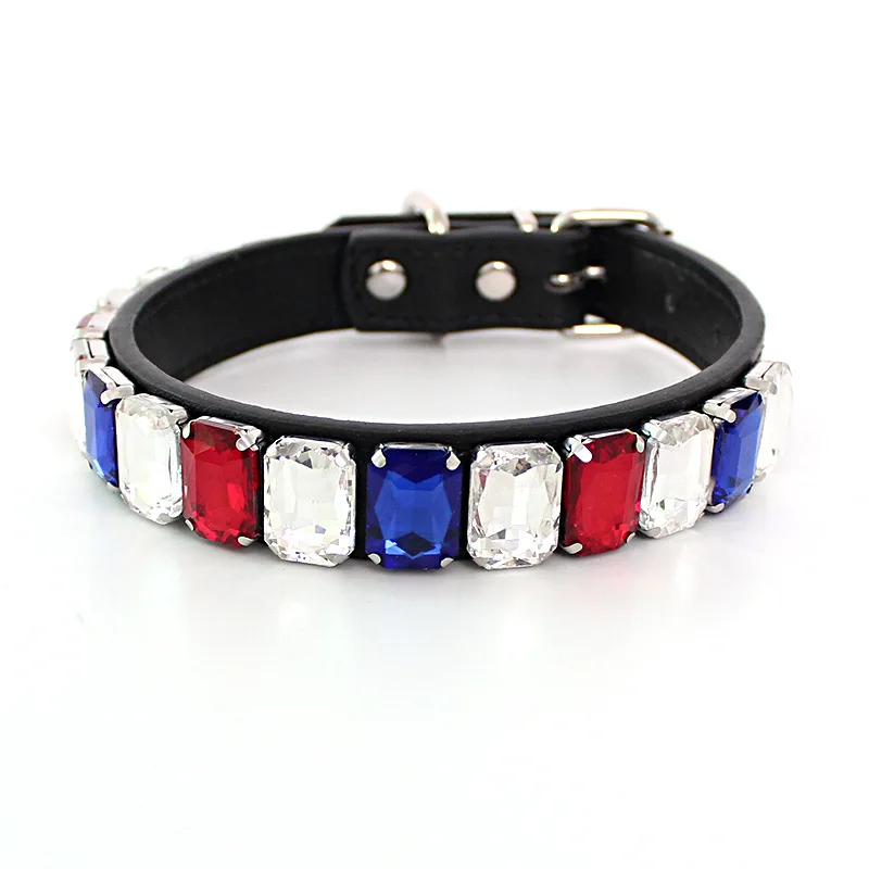 New Style Pet Collar Bling Rhinestone Heart Shaped Pet Collar Cat And Dog Necklace Collar