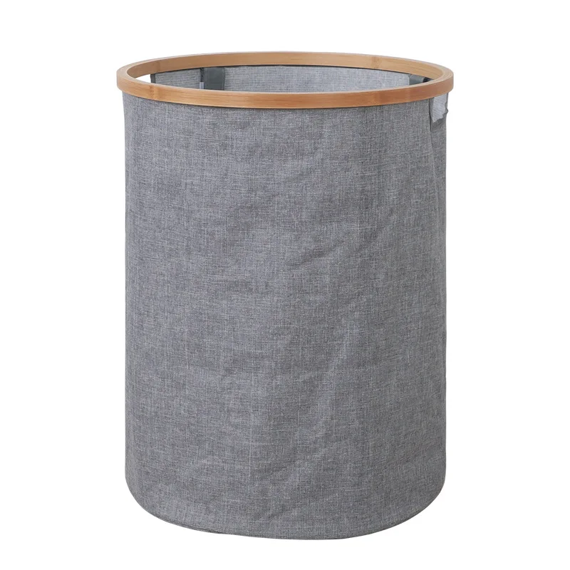 Collapsible Laundry Baskets Laundry Bamboo Laundry Hamper Cloth Hamper with Wood Bamboo Frame