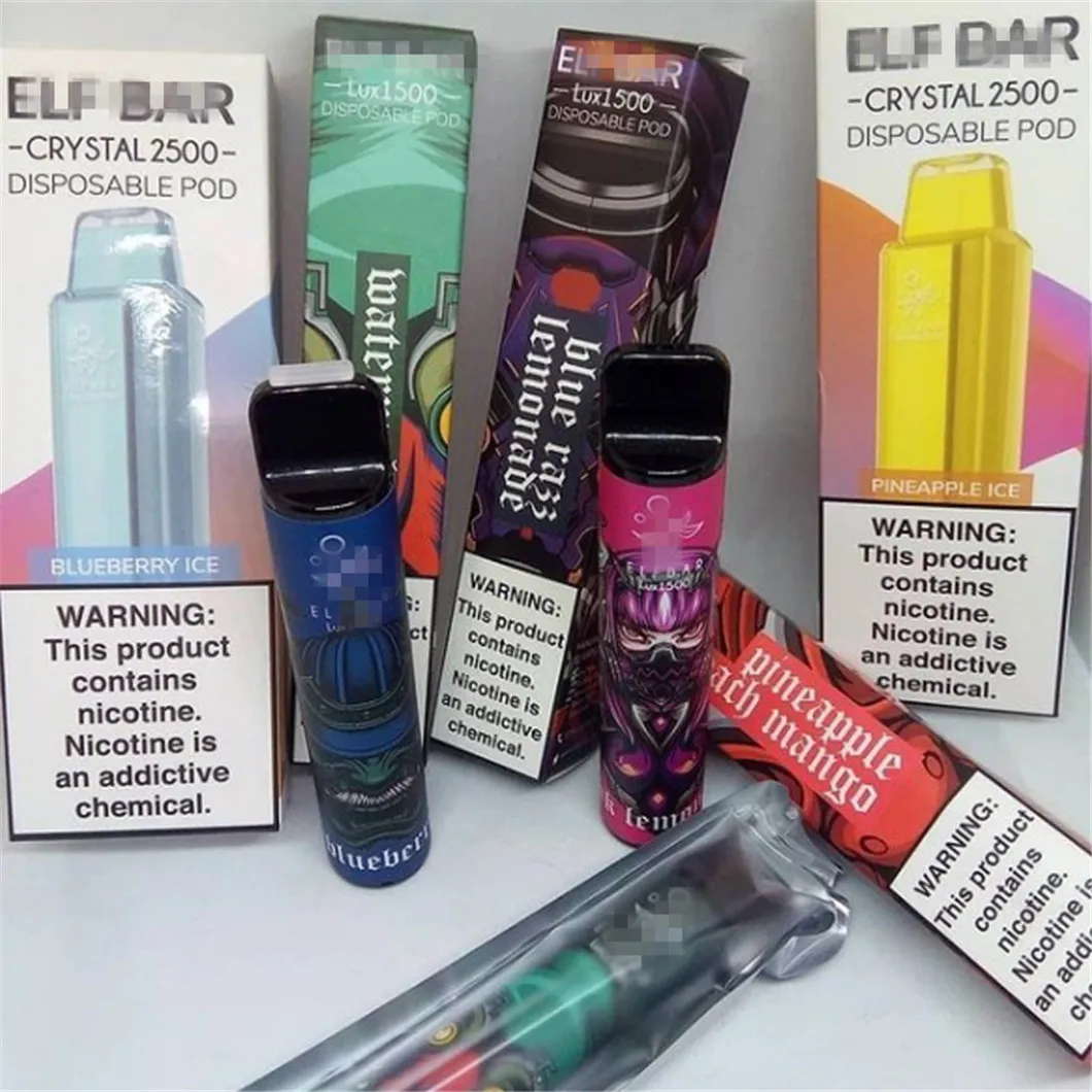 Custom 1500 Puffs Juice Electronic E-cigarettes Disposable E Cigarette Smoking Pods Vape Pens Disposable Vape