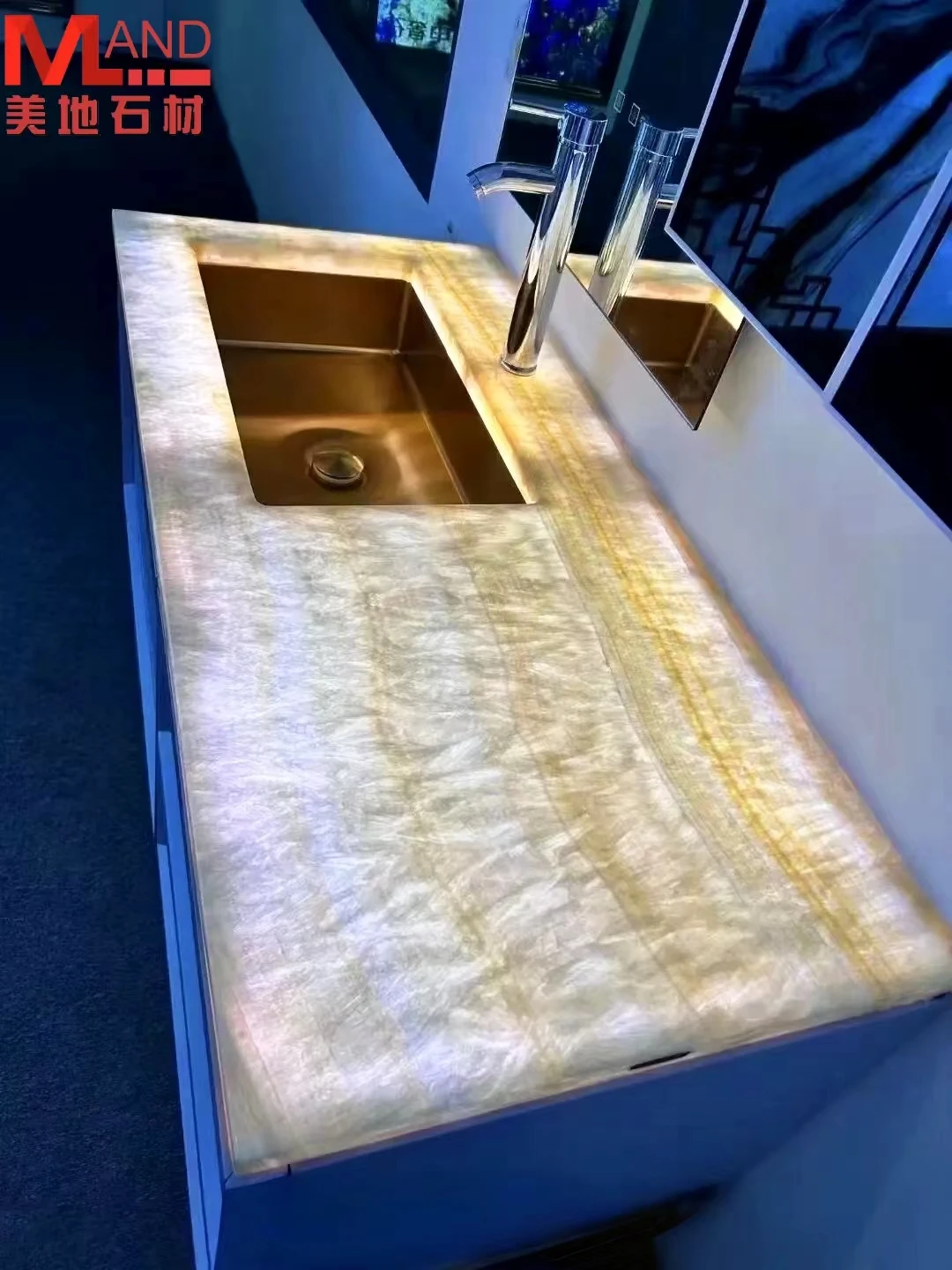 Customized natural marble luxury stone high-end fashionable bathroom sink wash basin