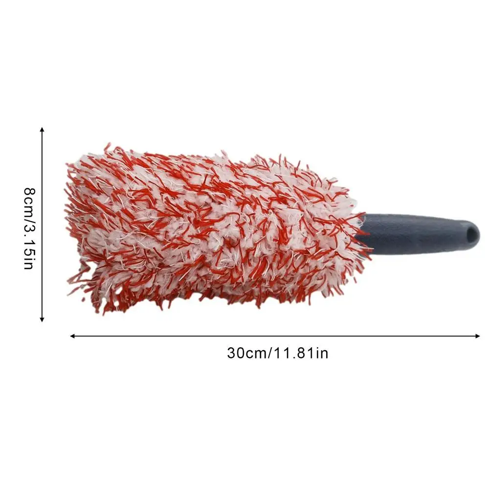 Premium Wheels Brush Non-Slip Handle Easy To Cleaning Rims Spokes Wheel Barrel Car Accessories Car Wash Super Brush Plush