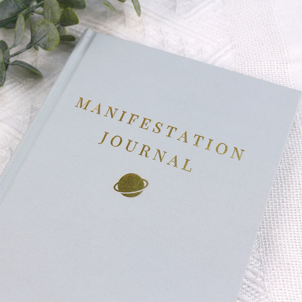 Custom Printing Hardcover Fabric Affirmation Gratitude Self Care Planner Manifestation Prayer Sermon Journal Bible Notebooks