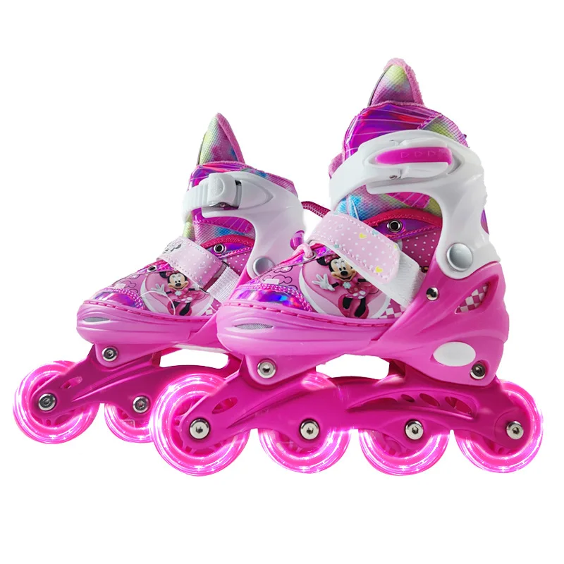 Low Price Kick Speed Roller Skate Shoes For Kids With A Set Helmet Protectors
