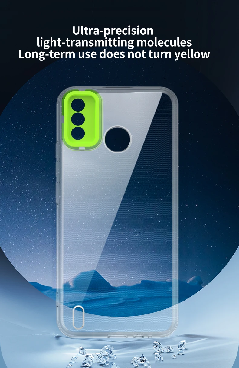 Case for Tecno transparent Eagle eye lens series mobilephone Silicone TPU Cover Shockproof phone Case for spark6 GO CAMON16 PRO