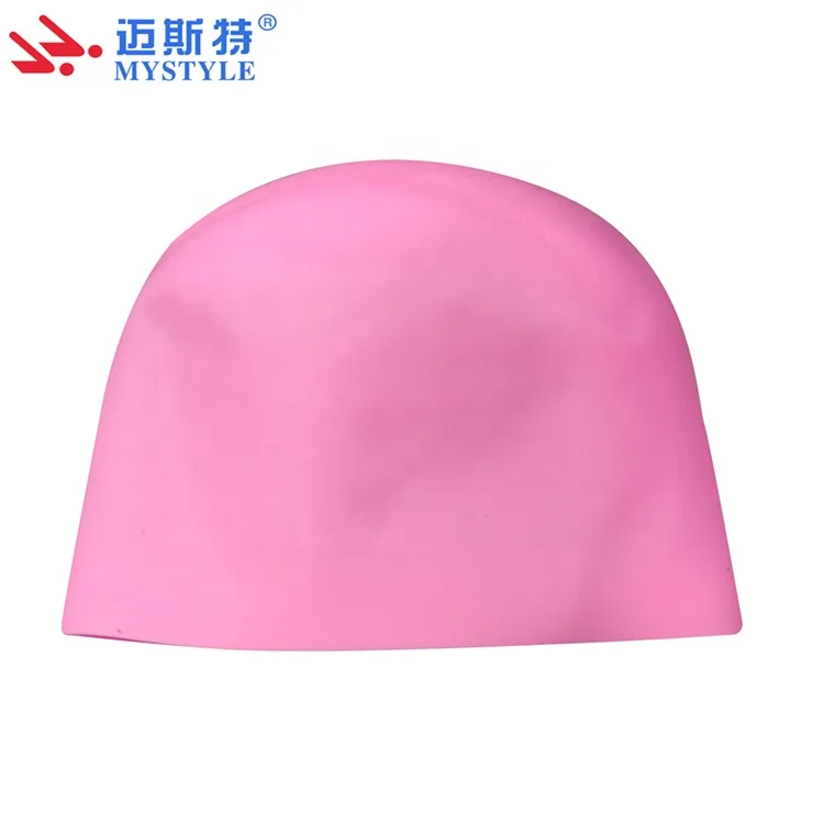 professional 3D swim cap round swim caps dome swim caps for racing