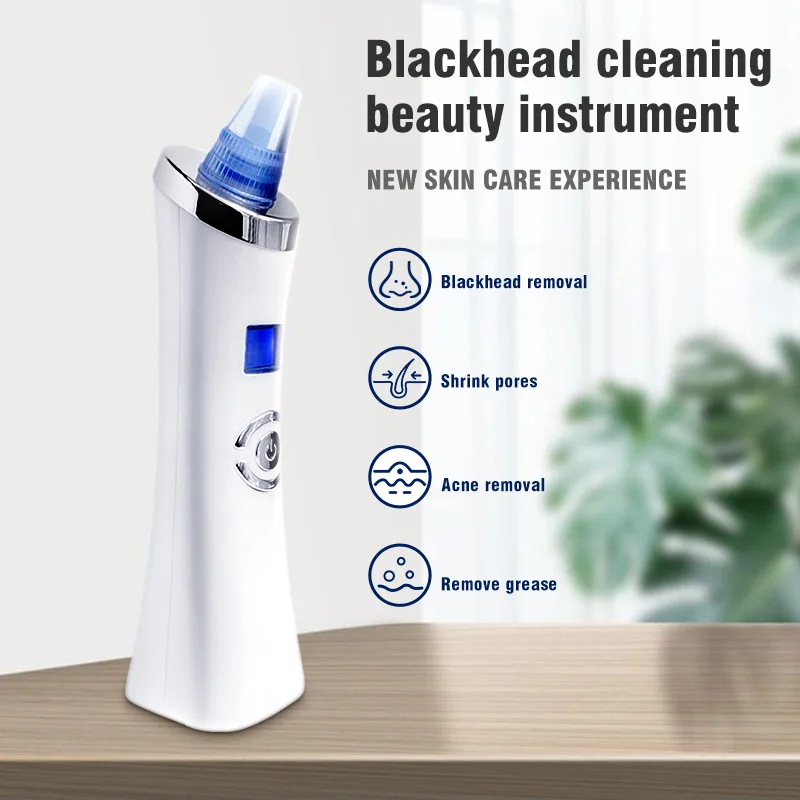 Blackhead Remover Vacuum With Acne Needles 6 Head Electric Suction Facial Comedo Beauty Machine Black Head Pore Cleaner