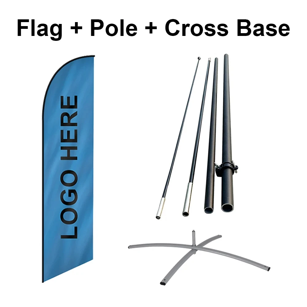 Trade Show Advertising Flying Beachflag Banner Sign Custom Teardrop Flag