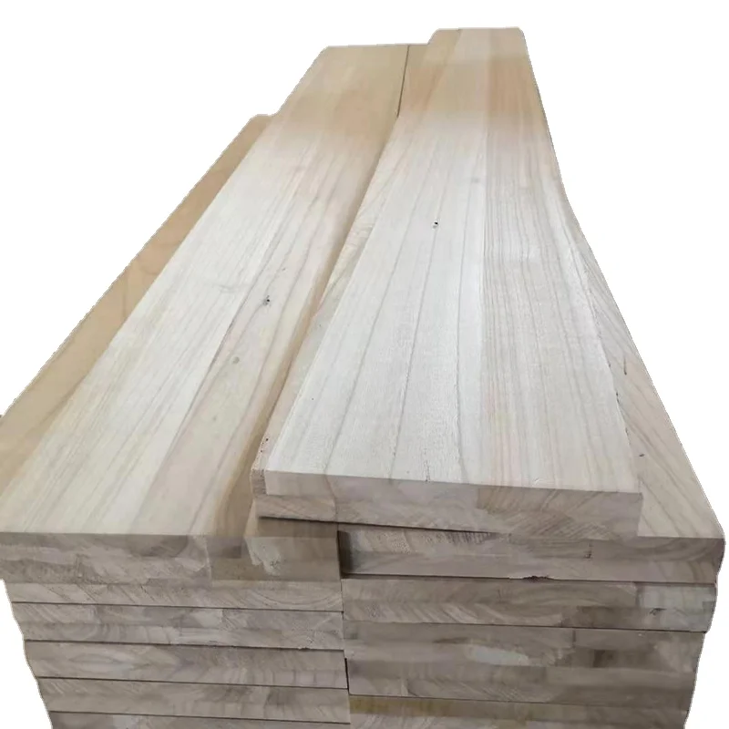 Оптовая продажа дешевая древесная доска Paulownia для пальчикового соединения paulownia