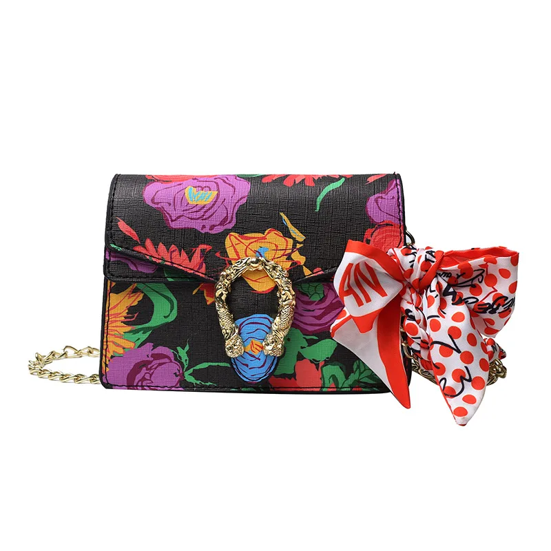 Factory Made Fashion Waterproof Full Digital fashion floral women handbag flower print ladies purse cool beautiful cross-body