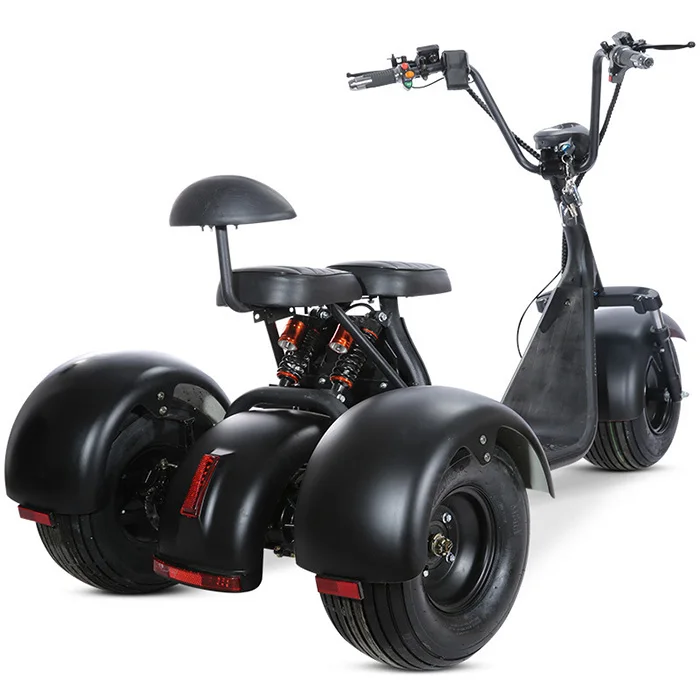3 wheel electric scooter electric tricycle 2000W 60V oil brake city adult motorized tricycles