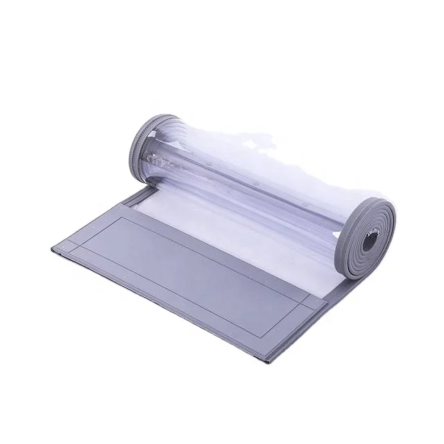 Fuxing Wholesale customized good quality magnetic self-attracting magnet transparent pvc plastic supermarket partition curtain