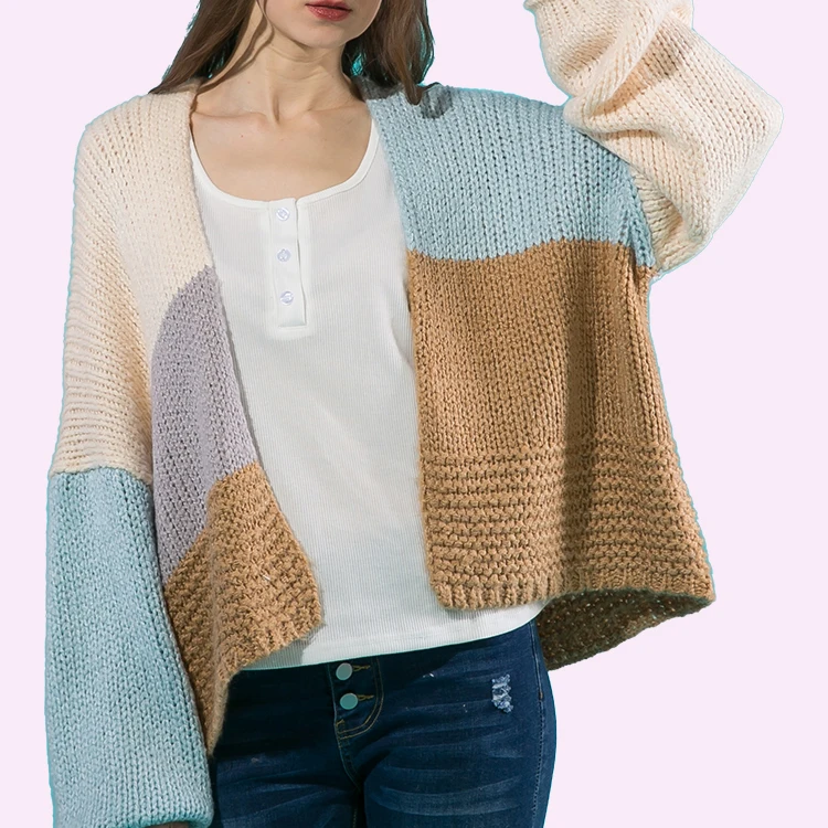Fashion oversized Knit cozy crochet Sweaters Cardigan for Women Ladies Casual Loose Fit handmade Open Front Cardigan for women