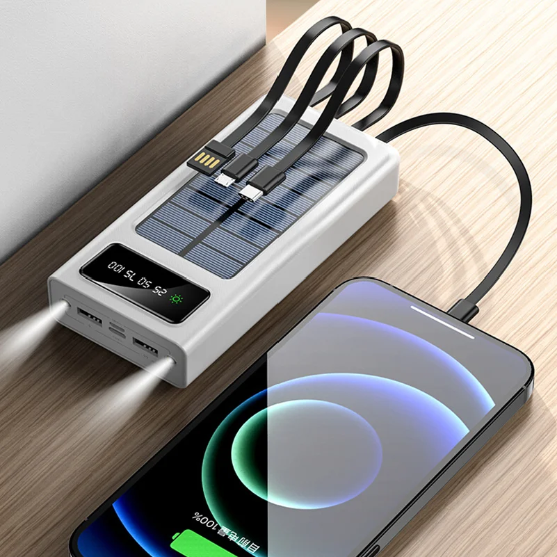 Заводская продажа непосредственно открытый солнечный Power Bank 30000 мАч большой емкости мобильный